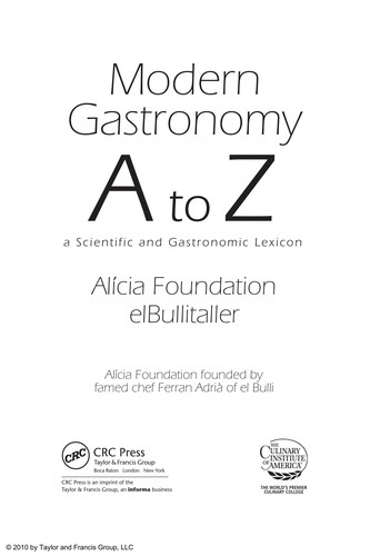 Modern gastronomy A to Z