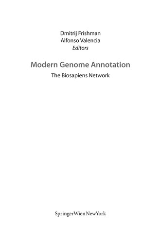 Modern Genome Annotation