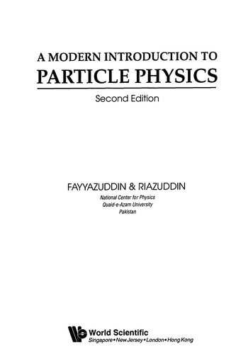 A modern introduction to particle physics