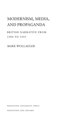 Modernism, Media, and Propaganda