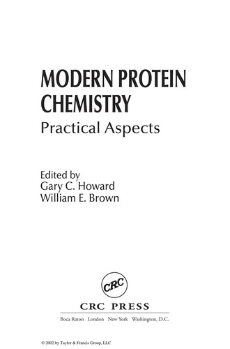 Modern protein chemistry