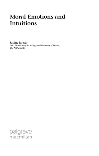 Moral emotions and intuitions