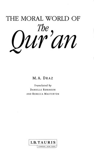 The moral world of the Qurʼan
