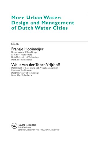 More Urban Water