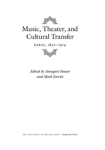 Stage Music & Cultural Transfer