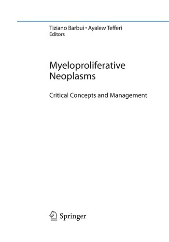 Myeloproliferative Neoplasms
