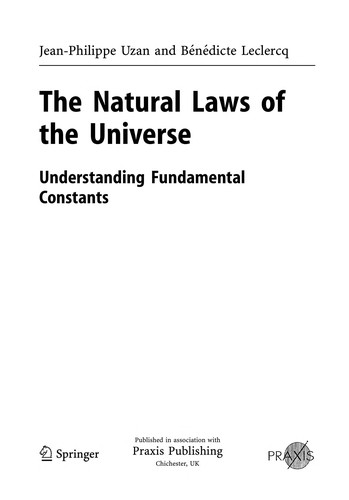 The natural laws of the universe