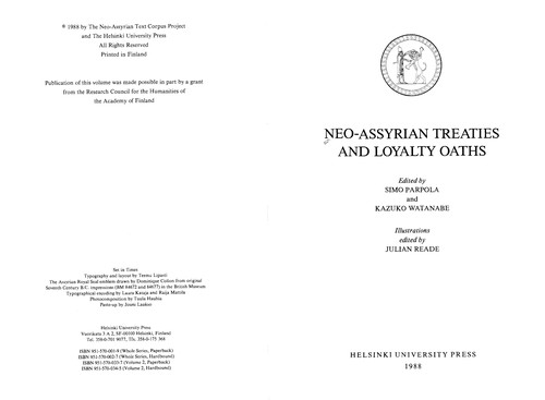 Neo-Assyrian treaties and loyalty oaths