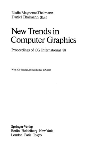New Trends in Computer Graphics