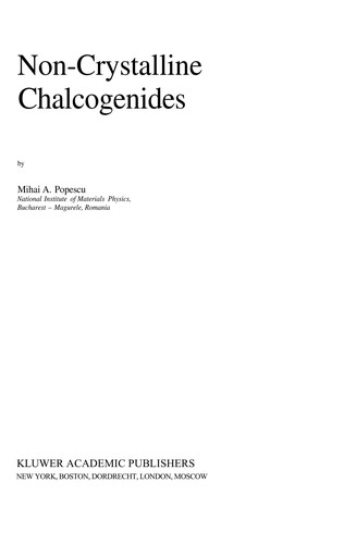 Non-crystalline chalcogenicides