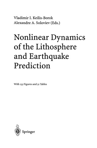 Nonlinear Dynamics of the Lithosphere and Earthquake Prediction
