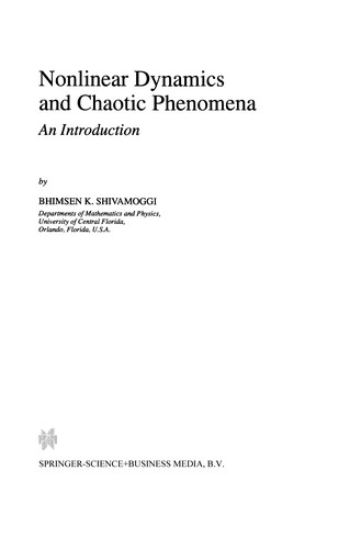 Nonlinear Dynamics and Chaotic Phenomena