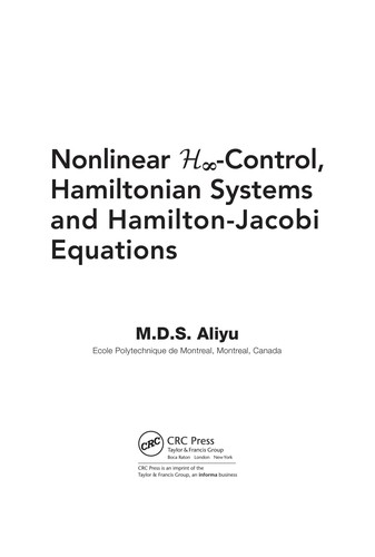 Nonlinear H [infinity]-control, Hamiltonian systems, and Hamilton-Jacobi equations
