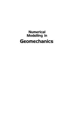 Numerical Modelling in Geomechanics