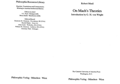 On Mach's theories