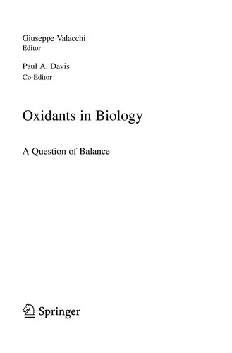 Oxidants in biology