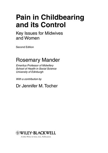 Pain in Childbearing and Its Control