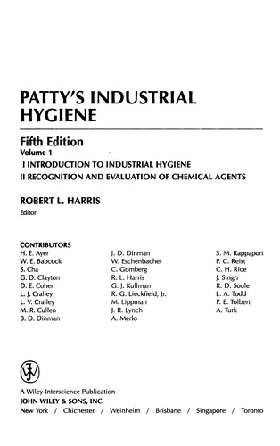 Patty's industrial hygiene