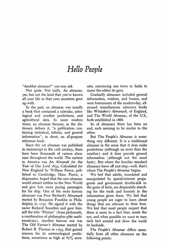 The People's Alamanac