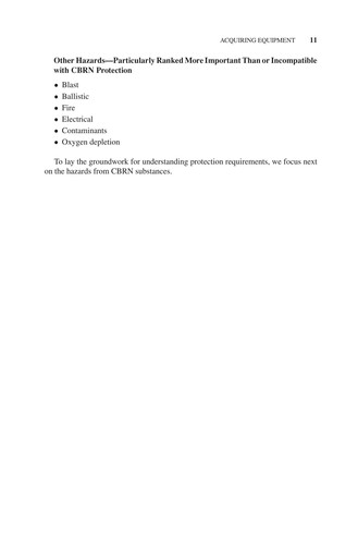 Personal protective equipment for chemical, biological, and radiological hazards