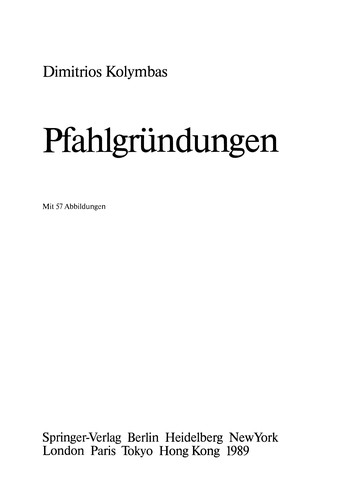 Pfahlgründungen