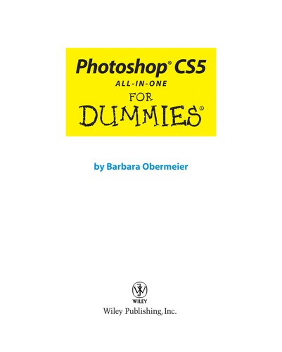 Photoshop CS5 all-in-one for dummies