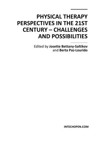 Physical Therapy Perspectives in the 21st Century