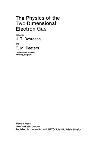 The Physics of the Two-Dimensional Electron Gas