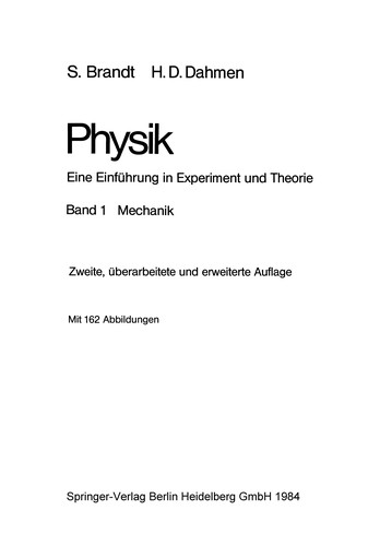 Physik. Eine Einführung in Experiment und Theorie