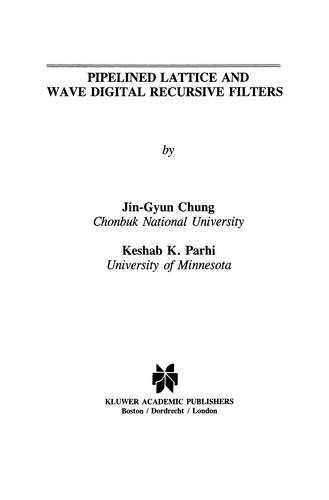 Pipelined Lattice and Wave Digital Recursive Filters