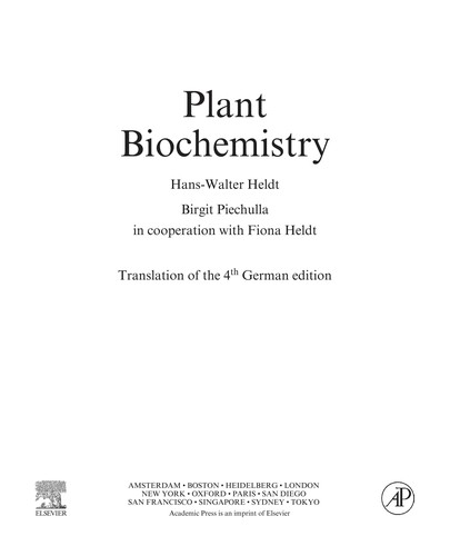 Plant biochemistry