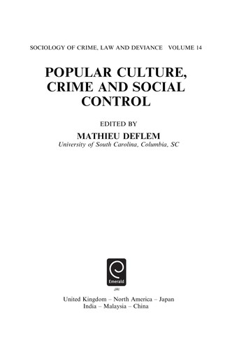 Popular culture, crime and social control