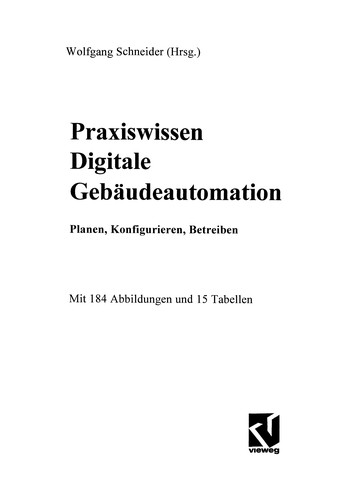 Praxiswissen Digitale Gebäudeautomation