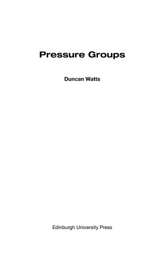 Pressure groups