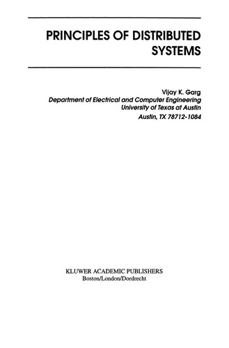 Principles of Distributed Systems
