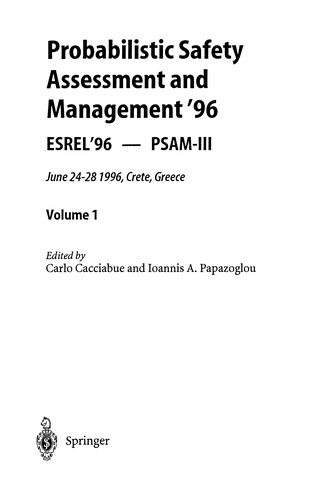 Probabilistic Safety Assessment and Management '96