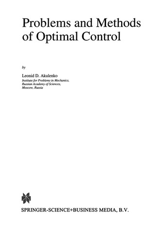 Problems and Methods of Optimal Control