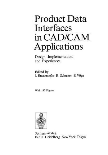 Product Data Interfaces in CAD/CAM Applications