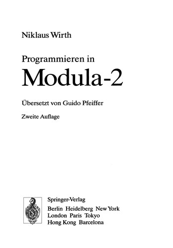 Programmieren in Modula-2