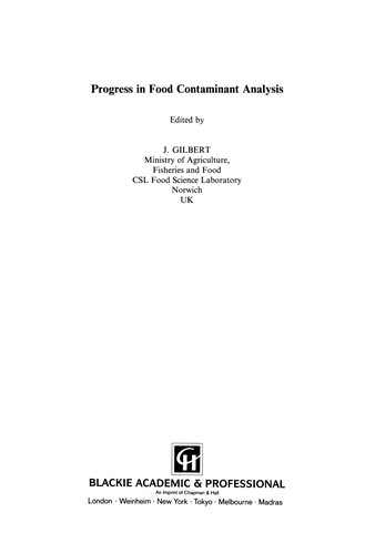 Progress in food contaminant analysis