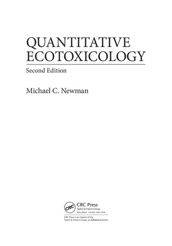 Quantitative ecotoxicology