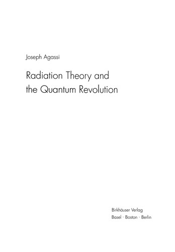 Radiation Theory and the Quantum Revolution