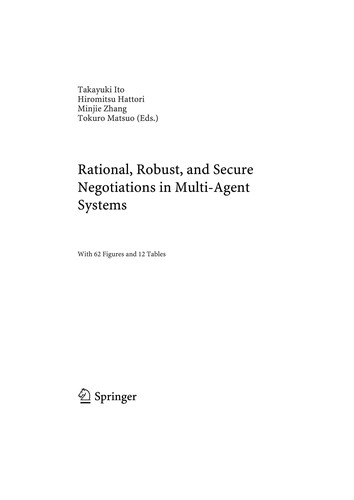 Rational, Robust, and Secure Negotiations in Multi-Agent Systems