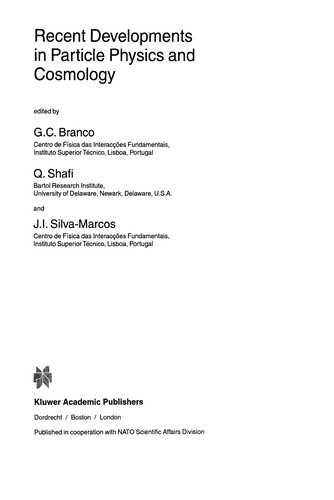 Recent developments in particle physics and cosmology
