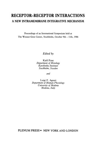 Receptor-Receptor Interactions