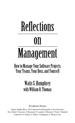 Reflections on Management