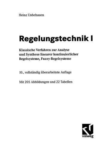 Regelungstechnik I