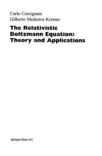 The Relativistic Boltzmann Equation: Theory and Applications
