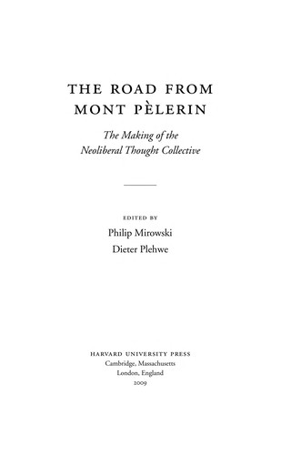The Road from Mont Pèlerin