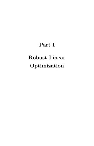 Robust Optimization